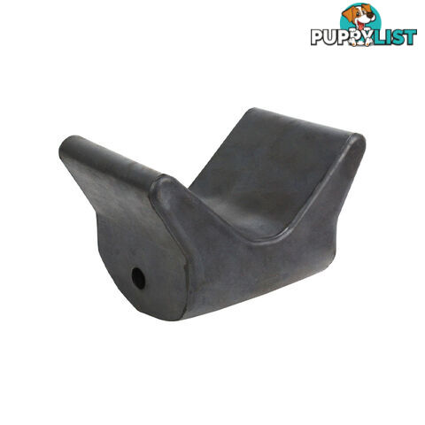 4.5&#8243; RUBBER V BLOCK 12MM BORE 120MM BASE BLACK VBR412