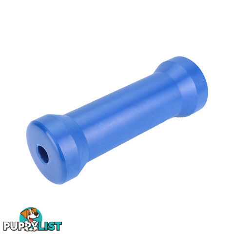 NYLON ROLLER KEEL ROLLER 6&#8243; 17MM BORE BLUE BRN106