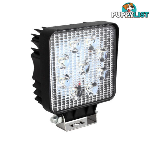 LED WORK LAMP SPOT FLOOD SQUARE 105 X 105MM M/VOLT LEDWLS