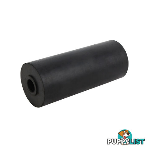 RUBBER ROLLER BILGE ROLLER 6&#8243; 17MM BORE BLACK BRR211