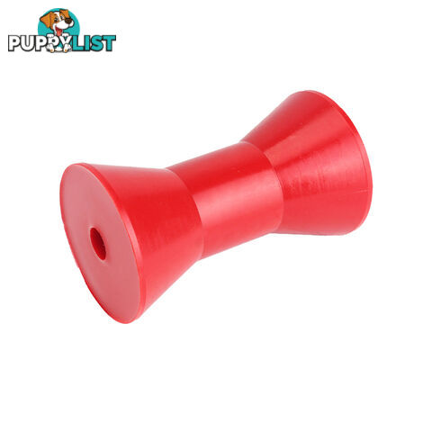 POLY SOFT ROLLER 6&#8243; SUPER KEEL ROLLER 17MM BORE RED BRPS316