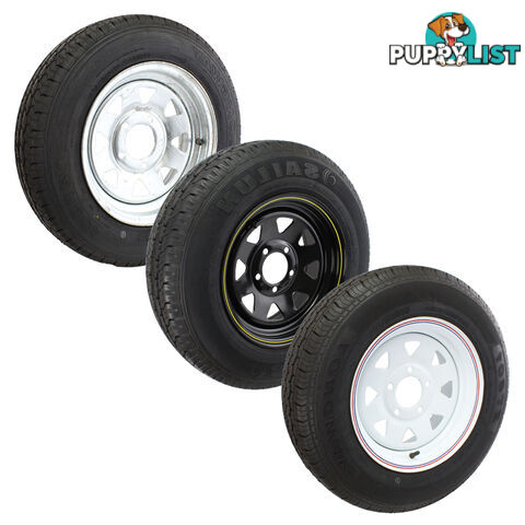 TRAILER 15&#8243; WHEELS RIM AND TYRE FITTED WRT15