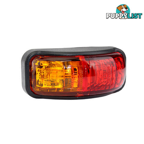 LED SIDE MARKER 54 X 24MM M/VOLT RED/AMBER SMRA5424