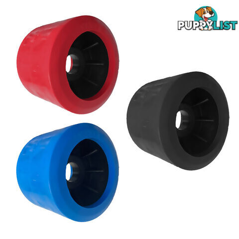 WOBBLE SMOOTH ROLLER 4&#8243; 26MM BORE (BLACK, BLUE OR RED) WR4S26