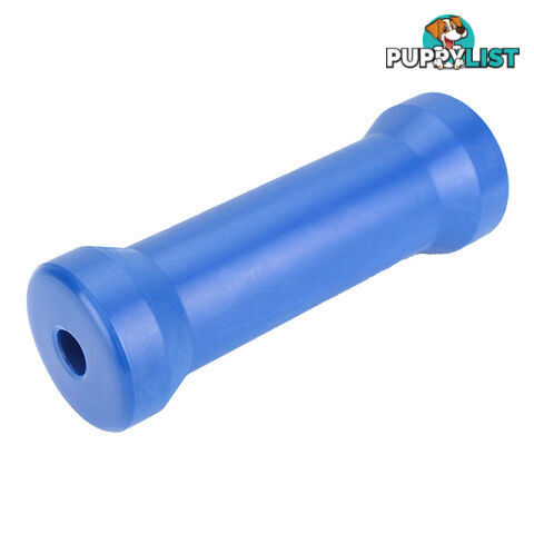 NYLON ROLLER KEEL ROLLER 8&#8243; 17MM BORE BLUE BRN107