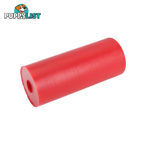 POLY SOFT ROLLER 6&#8243; FLAT BILGE ROLLER 17MM BORE RED BRPS319