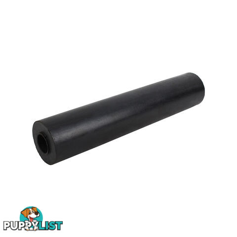 RUBBER ROLLER BILGE ROLLER 12&#8243; 25MM BORE BLACK BRR213