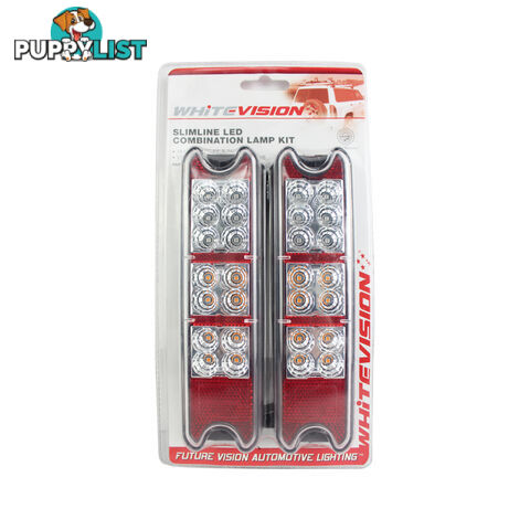 WHITE VISION SLIMLINE LED COMBINATION LAMP KIT MULTI VOLT LED190WV