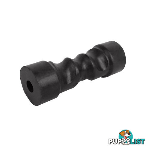 RUBBER ROLLER SELF CENTERING BLACK ROLLER 8&#8243; 21MM BORE BRR219