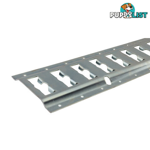 CARGO RAILS E TRACK SLOTTED HOLES 3050 X 132MM ZINC ET3050