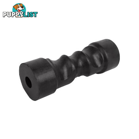 RUBBER ROLLER SELF CENTERING BLACK ROLLER 8&#8243; 17MM BORE BRR218