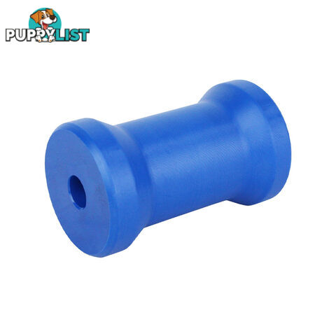 NYLON ROLLER KEEL ROLLER 4 1/2&#8243; 17MM BORE BLUE BRN105