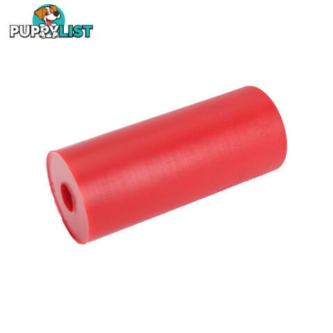 POLY SOFT ROLLER 12&#8243; FLAT BILGE ROLLER 25MM BORE RED BRPS321