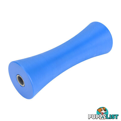 NYLON ROLLER CONCAVE ROLLER 8&#8243; 21MM BORE BLUE BRN113