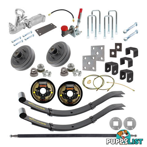 DIY SINGLE AXLE HYDRAULIC DRUM BRAKE KIT DIYSAH