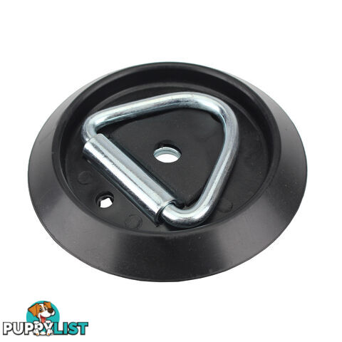 LASHING RING TRIANGULAR WITH ROUND PLASTIC BASE 105MM DIAMETER LRPB105