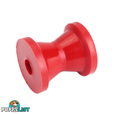 POLY SOFT ROLLER BOW ROLLER 3&#8243; 17MM BORE RED BRPS307