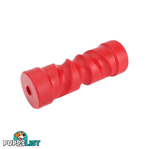 POLY SOFT ROLLER 6&#8243; SELF CENTERING ROLLER 17MM BORE RED BRPS322