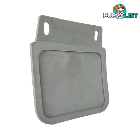 PLAIN PVC GREY MUD FLAP LARGE 220MM X 180MM MFGL