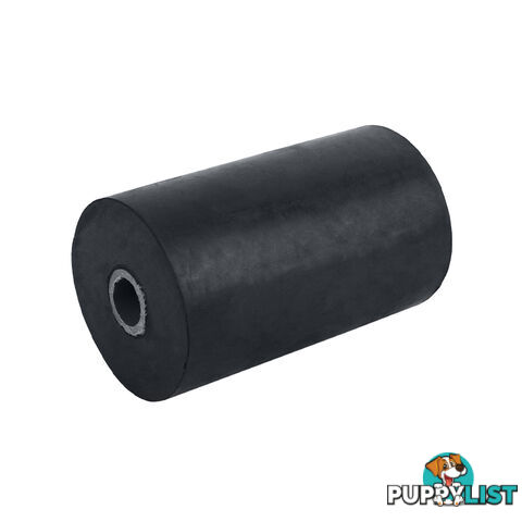 RUBBER ROLLER BILGE ROLLER 4 1/2&#8243; 17MM BORE BLACK BRR210