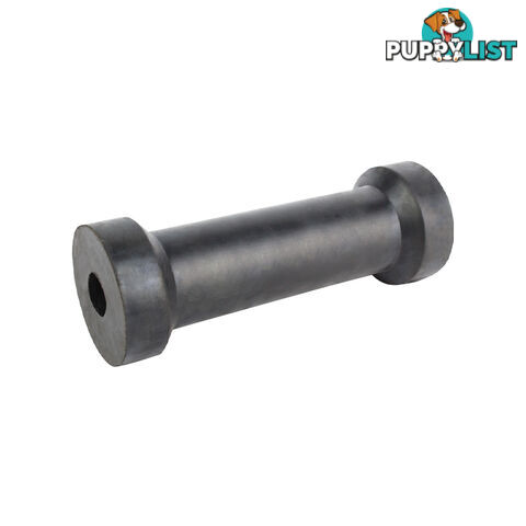 RUBBER ROLLER KEEL ROLLER 8&#8243; 21MM BORE BLACK BRR209