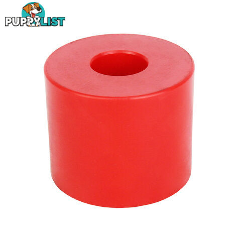 POLY SOFT ROLLER ROUND CAP 2 1/2&#8243; 17MM BORE RED BRPS305