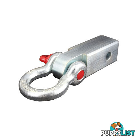 SQUARE TOWBAR RECOVERY HITCH ZINC WITH RATED D-SHACKLE TBSP