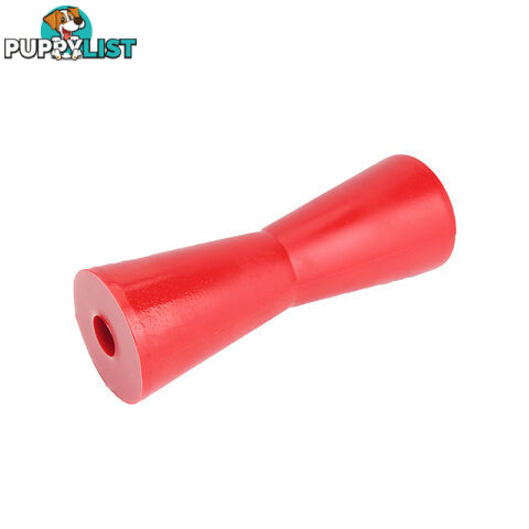 POLY SOFT ROLLER 8&#8243; CONCAVE ROLLER 21MM BORE RED BRPS314