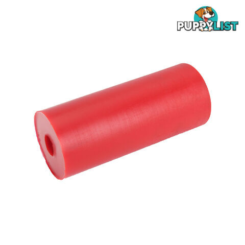 POLY SOFT ROLLER 8&#8243; FLAT BILGE ROLLER 17MM BORE RED BRPS325