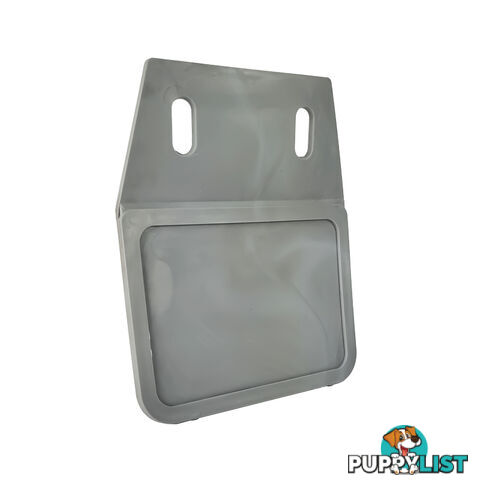 PLAIN PVC GREY MUD FLAP SMALL &#8211; 160MM X 120MM MFGS