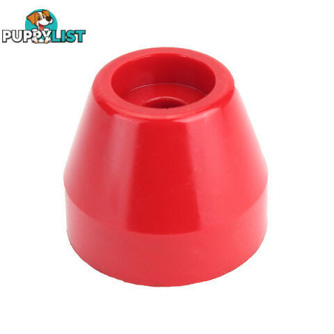 POLY SOFT ROLLER TAPER CAP 2 1/2&#8243; 17MM BORE RED BRPS304