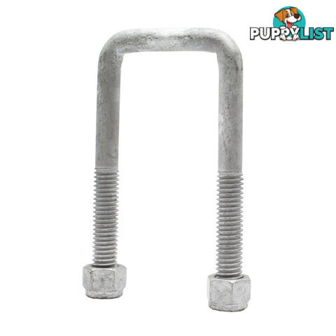 U-BOLTS WITH NYLOC NUT 1/2&#8243; GALVANISED UBG