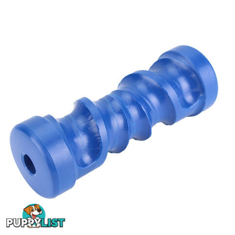 NYLON ROLLER SELF CENTERING ROLLER 8&#8243; 17MM BORE BLUE BRN116