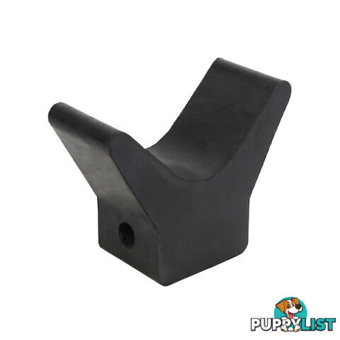 3&#8243; RUBBER V BLOCK 12MM BORE 62MM BASE BLACK VBR3