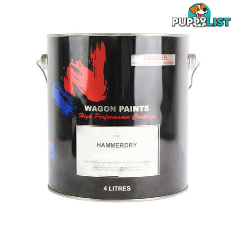 WAGON PREMIUM HAMMERTONE PAINT BLACKBURN/CHARCOAL 4L PHC4W