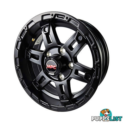 13 X 5.5&#8243; FORD ALUMINUM ALLOY MAG TRAILER RIM WHEEL MPC DEVIL SATIN BLACK WRF13ASB