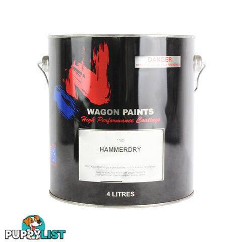 WAGON PREMIUM HAMMERTONE PAINT OUTBACK BLACK/DARK CHARCOAL 4L PHDC4W