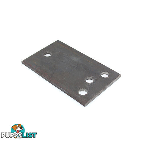 2/3 HOLE UNIVERSAL COUPLING HITCH PLATE RECTANGULAR 6MM 3HCPNR