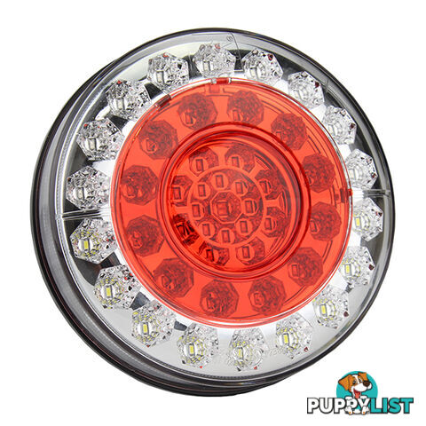 LED ROUND COMBO LIGHT 122MM DIAMETER MULTI VOLT 12/24V LED122