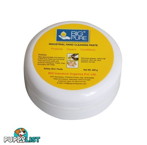 BIG PURE INDUSTRIAL HAND WASH SOAP (THICK PASTE) TUB &#8211; 200G BPTP200T