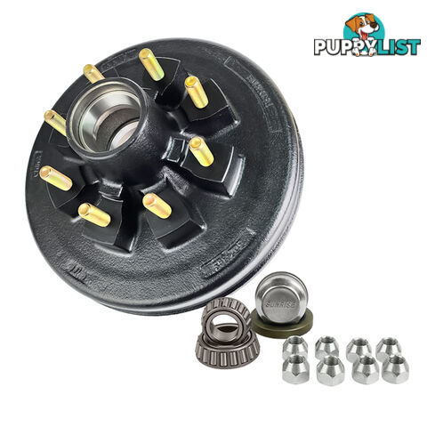 TRAILER 12&#8243; ELECTRIC BRAKE DRUM 8 STUD DEXTER STYLE EHD8S12F