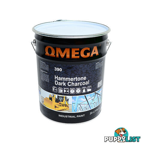 OMEGA PREMIUM HAMMERTONE PAINT DARK CHARCOAL 20L PHDC20