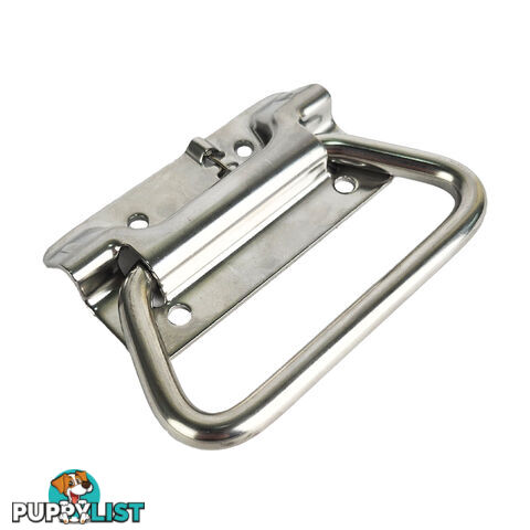 SPRING LOADED DOOR LIFTING CHEST HANDLE STAINLESS STEEL CHSS