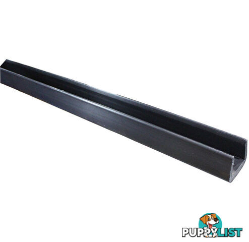 BUMPER COVER C SECTION BLACK 50 X 50 X 1500MM BCCS50