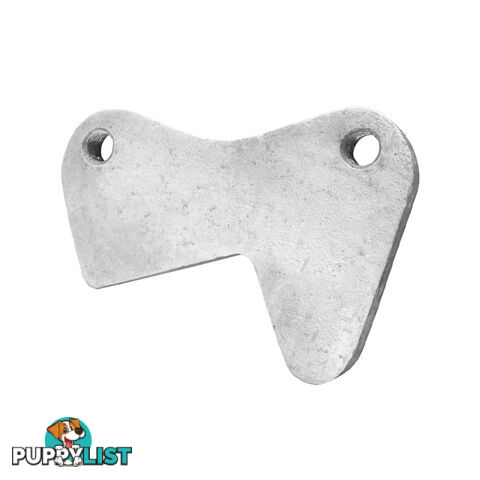 CALIPER MOUNT PLATE KIDNEY SHAPE 7/16&#8243; GALVANISED 40-45 SQ AXLE MBMPG