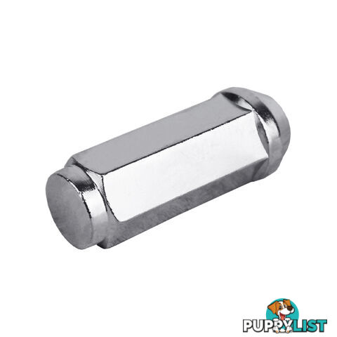 DOME NUT 1/2&#8243; CHROME SUIT FORD &#038; LANDCRUISER 64MM LONG DN1/2C64