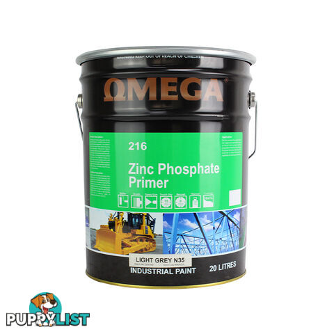 OMEGA PRIMER UNDERCOAT QDD ZP DARK GREY 20L UCG20L