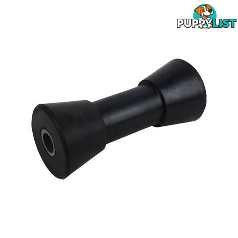 RUBBER ROLLER SYDNEY ROLLER 6&#8243; 17MM BORE BLACK BRR214