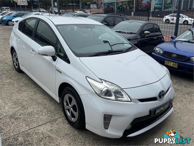 2012 TOYOTA PRIUS HYBRID ZVW30RMY12 5D HATCHBACK