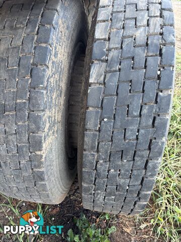 Truck 11R22.5 rims and tyres